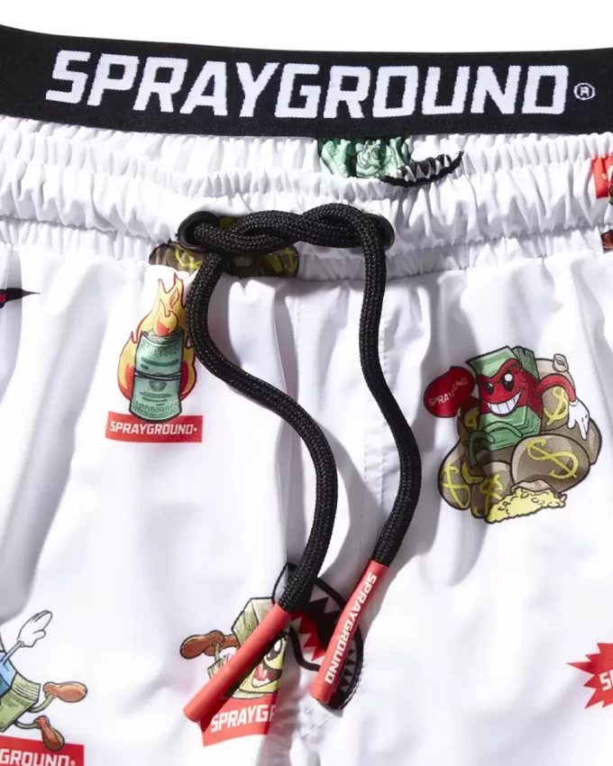 Kinder-Badehose mit Aufnäher (weiß)