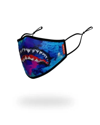 KINDER-FORMANGEPASSENDE MASKE: FARBDRIPS