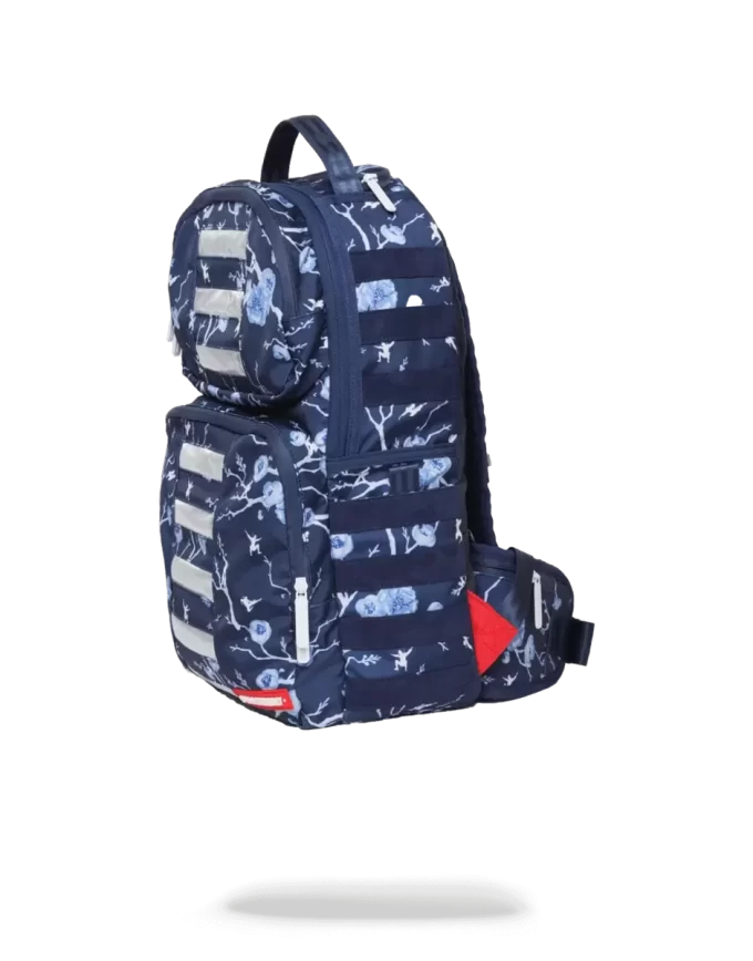 LED-Rucksack mit Kirschblütenmuster