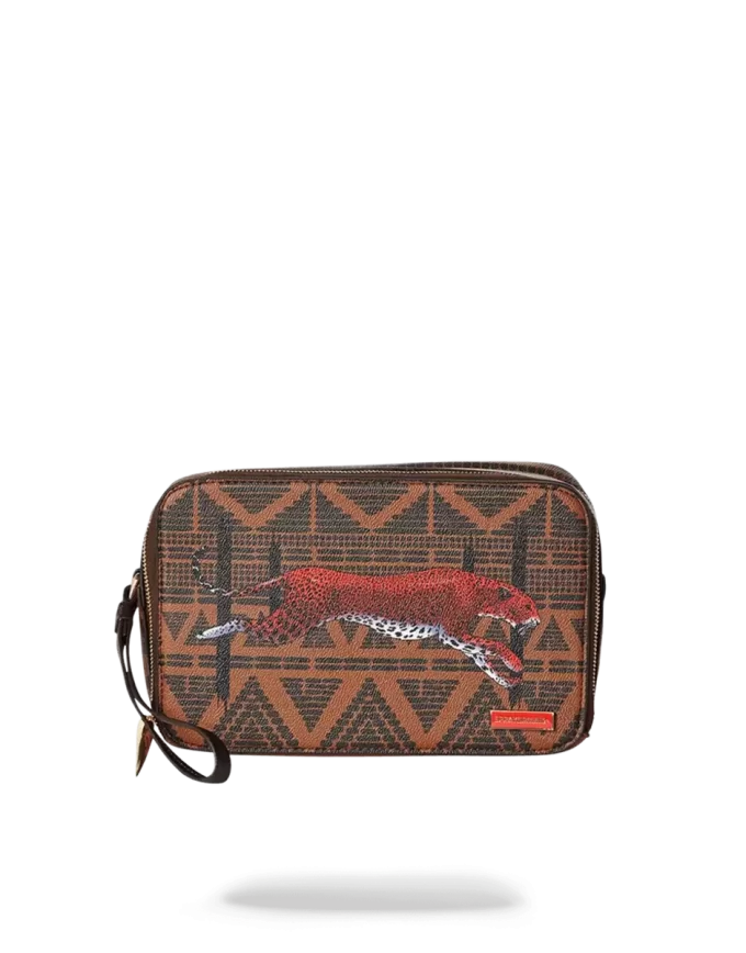 LEOPARDEN IN PARISER TOILETTEN, AUCH BEZEICHNET ALS GELDTASCHE