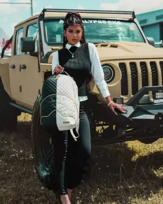 LEVELED UP SPLIT QUILT SHARK RUCKSACK (DLXV)