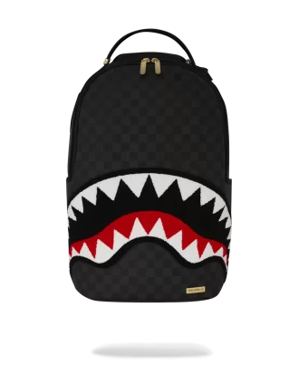 LIGHTS OUT SHARKS IN PARIS CHENILLE SHARK RUCKSACK