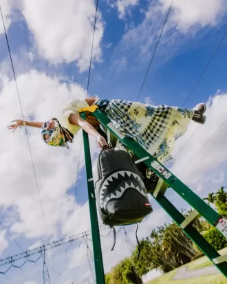 LIGHTS OUT SHARKS IN PARIS RUCKSACK