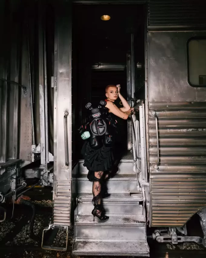 LUFTFREIE GELDBÄR-TEDDYBÄR-RUCKSACK