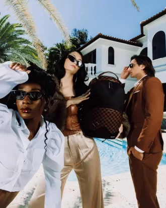 MAISON CHECK RUCKSACK