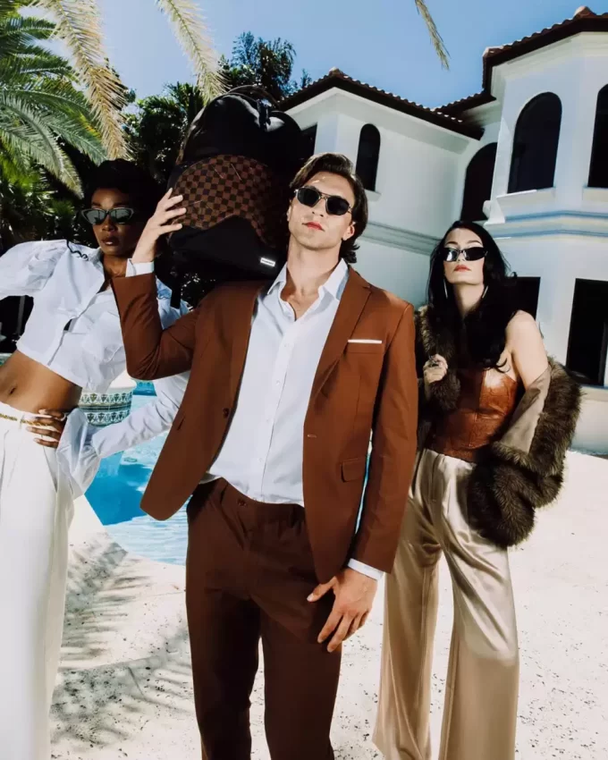 MAISON CHECK RUCKSACK