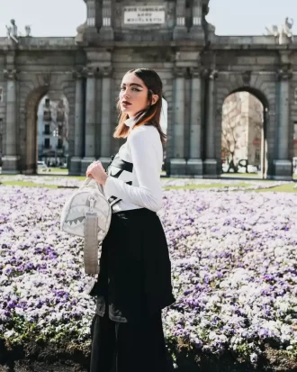 Mini-Reisetasche mit Geldmuster