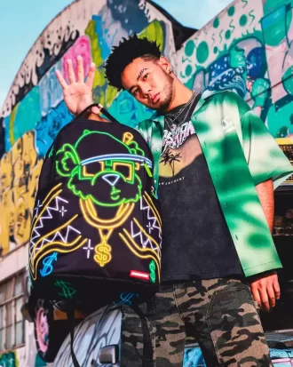 MONEY BEAR CITY LIGHTS RUCKSACK