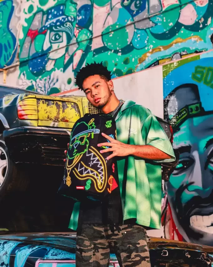 MONEY BEAR CITY LIGHTS RUCKSACK