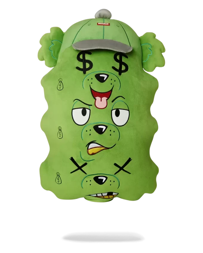 MONEYBEAR DREIFACH-GELD-PLÜSCHTIER/KISSEN