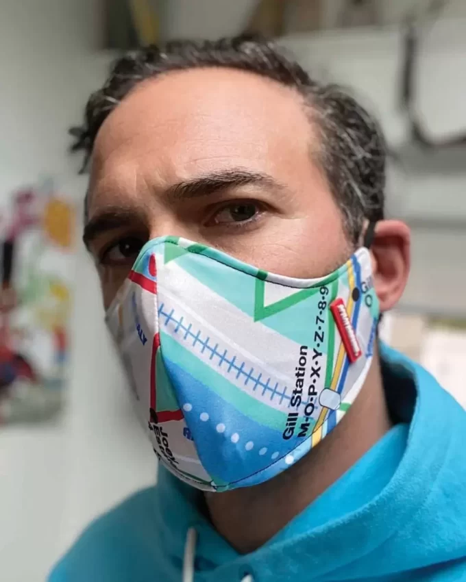 NYC SHARK MAP MASKE (FORMANGEREICH)