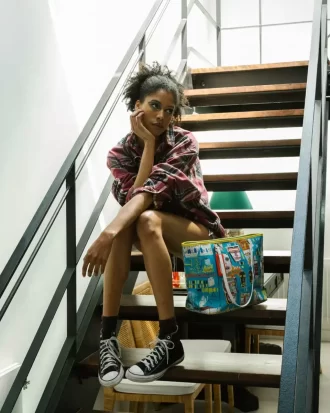 Offizielle Basquiat Mitchell Crew 1983 Tragetasche