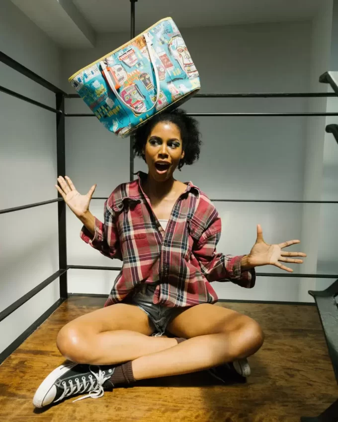 Offizielle Basquiat Mitchell Crew 1983 Tragetasche Offizielle Basquiat Mitchell Crew 1983 Tragetasche