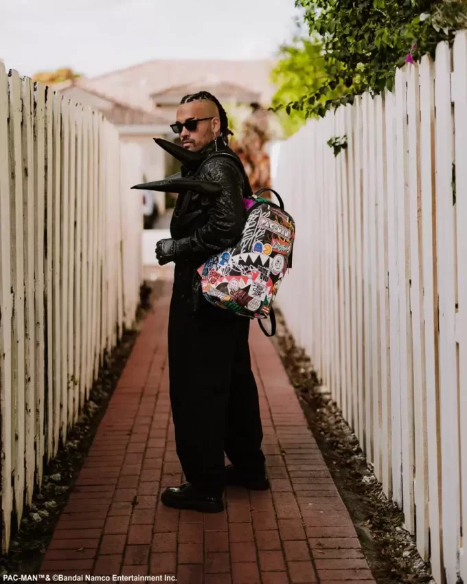 PACMAN LEVELED-UP KUNST-RUCKSACK