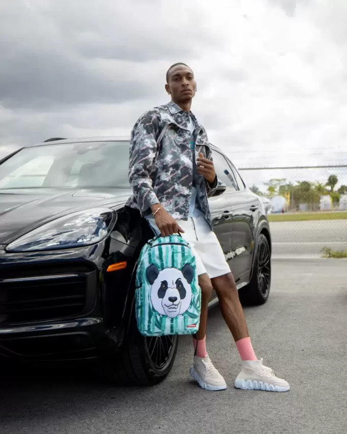 PANDA KUSCHELIGER VELOURS-RUCKSACK