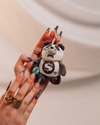 Panda-Ski-Masken-Bären-Schlüsselanhänger Panda-Ski-Masken-Bären-Schlüsselanhänger