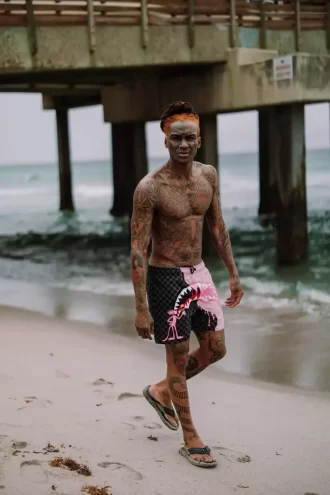 PINK PANTHER PINK PAINTER BADESHORTS