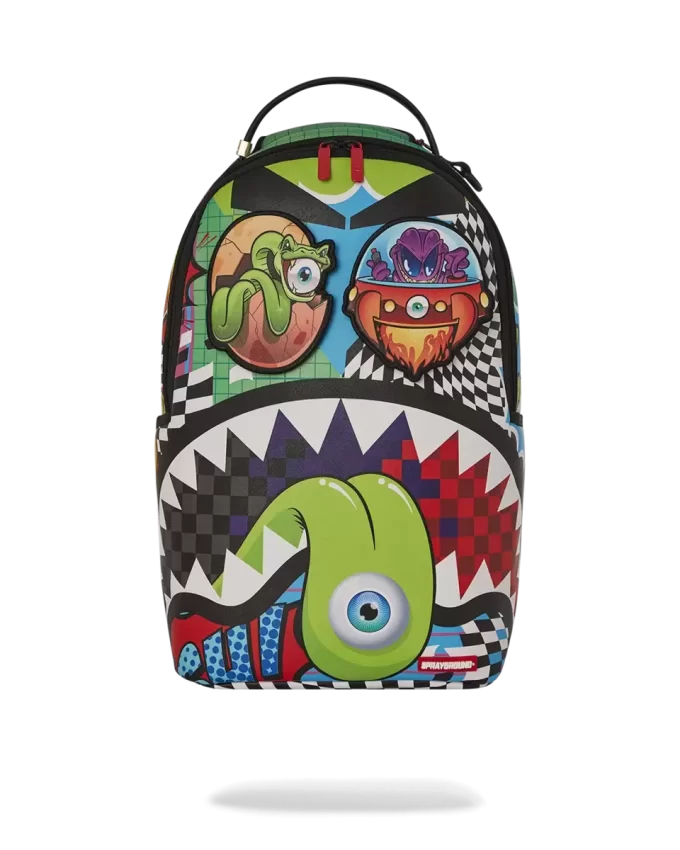 PSYCHO WORLD OF FUN RUCKSACK (MIT ABNEHMBAREN AUGENKLAPPEN MIT KLETTVERSCHLUSS)