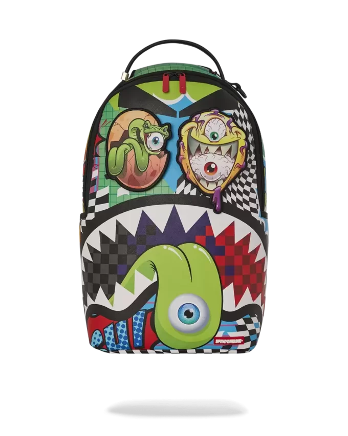 PSYCHO WORLD OF FUN RUCKSACK (MIT ABNEHMBAREN AUGENKLAPPEN MIT KLETTVERSCHLUSS)
