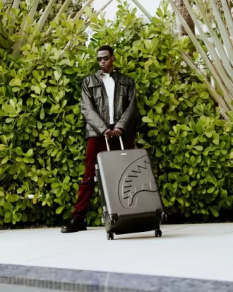 REALITY CHECK SHARKITECTURE GROSSE JETBLACK-GEPÄCK (GOLD-BESCHLÄGE)