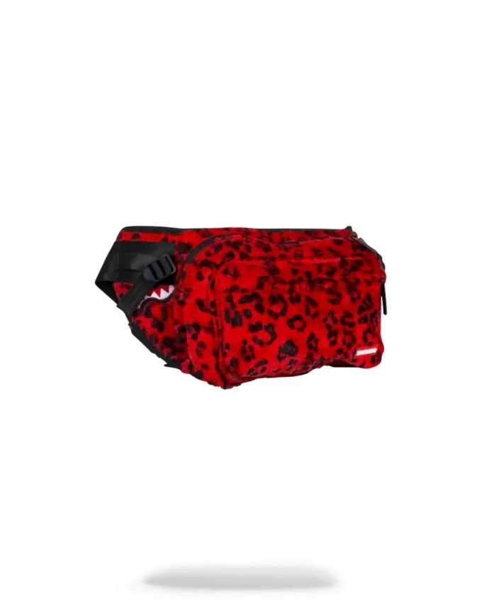 RED LEOPARD CROSSBODY TRANSPORTER