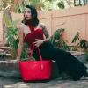 RED RIVIERA TOTE