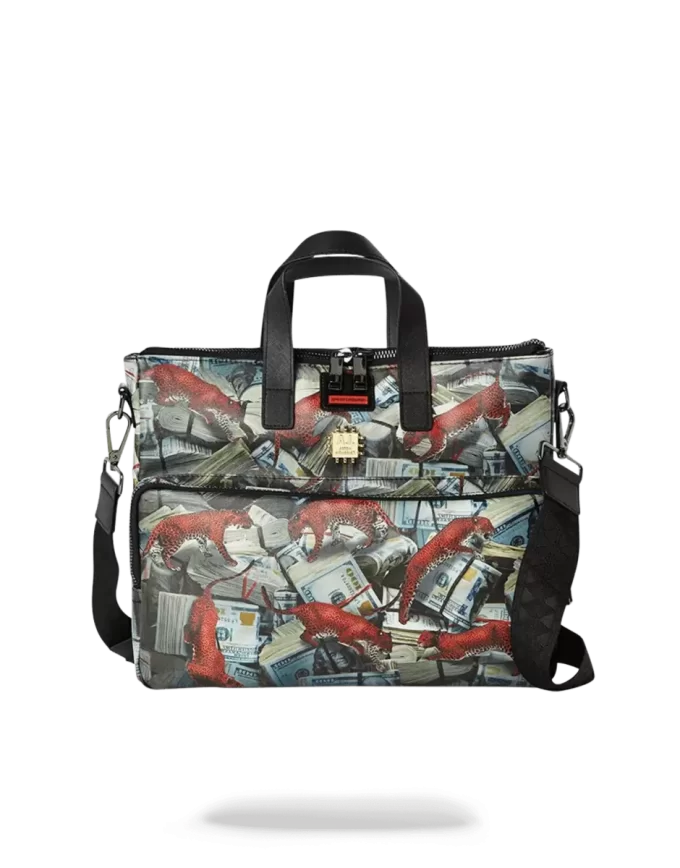 Reiseetui mit rotem Leopardenmuster