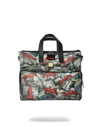 Reiseetui mit rotem Leopardenmuster