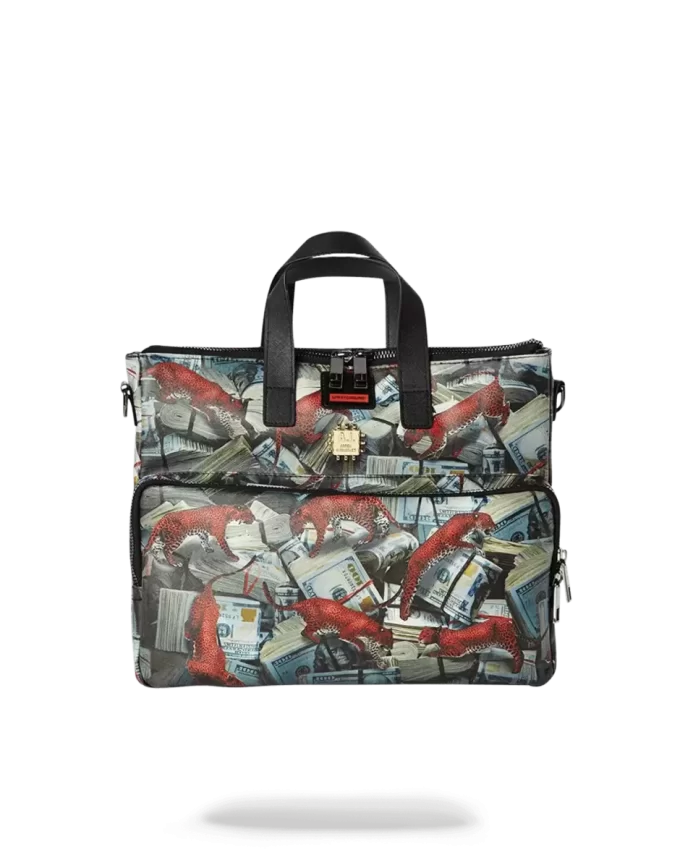 Reiseetui mit rotem Leopardenmuster