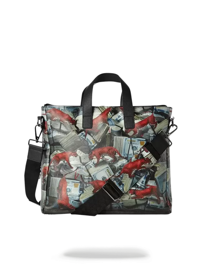 Reiseetui mit rotem Leopardenmuster