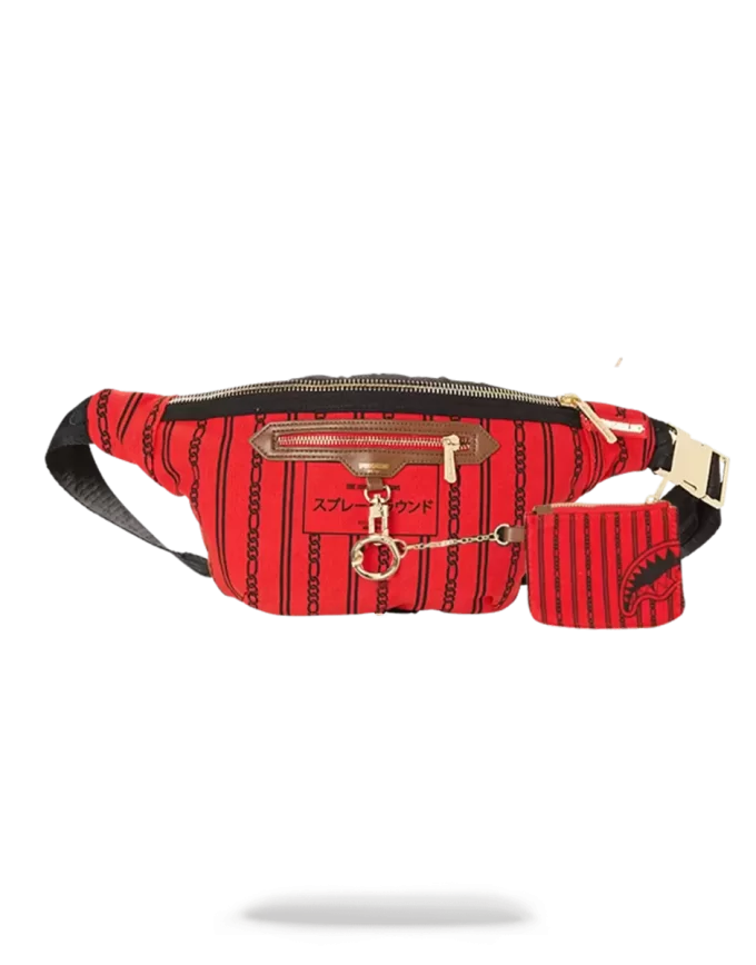 REVERSE SHARKS IN PARIS CROSSBODY (ROT)