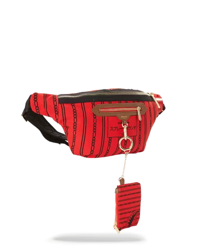 REVERSE SHARKS IN PARIS CROSSBODY (ROT)