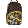 RICHIE RICH PAINT THE SHARK GOLD RUCKSACK RICHIE RICH PAINT THE SHARK GOLD RUCKSACK