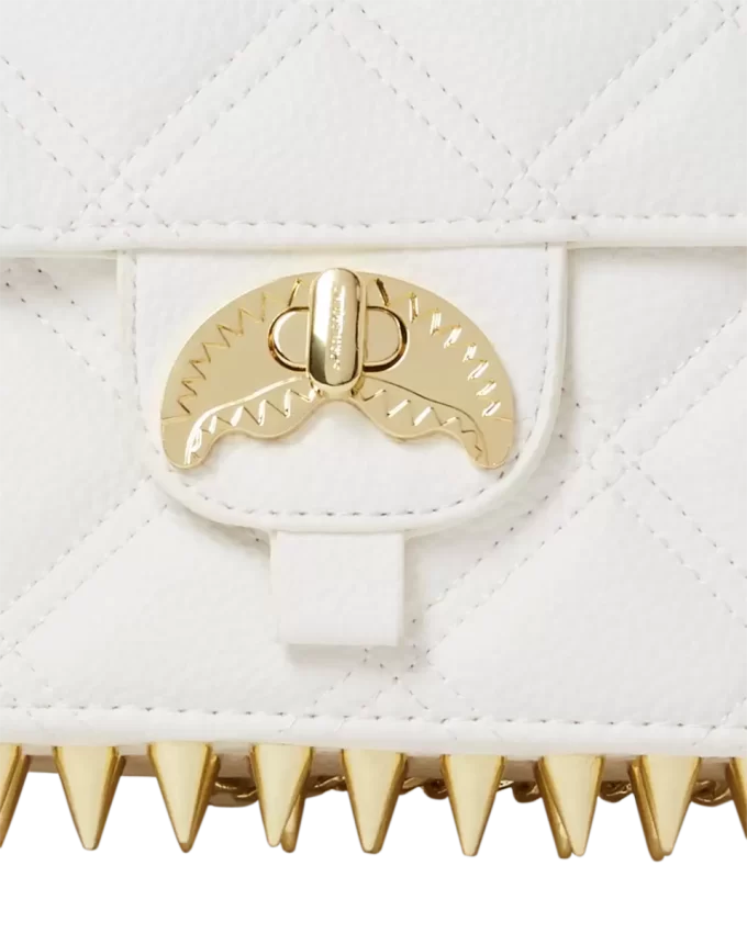 RIVIERA LE BLANC GOLD CHAIN  SHARK HANDTASCHE