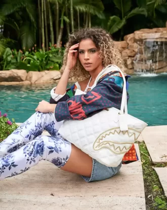 RIVIERA LE BLANC GOLDKETTE HAI-TASCHE