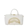 RIVIERA LE BLANC MINI-DUFFLE MIT GOLDKETTE UND HAI RIVIERA LE BLANC MINI-DUFFLE MIT GOLDKETTE UND HAI