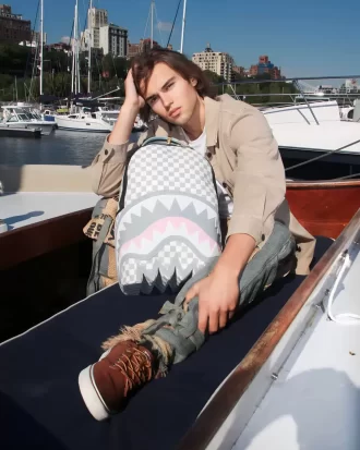 ROSE ALL DAY LA PALAIS SHARK BITE BACKPACK