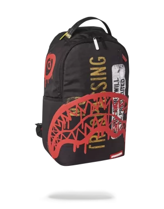 Rucksack mit der Aufschrift „Zutritt verboten“