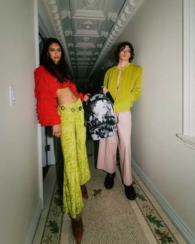 RUCKSACK MIT MARMOR-EFFEKT