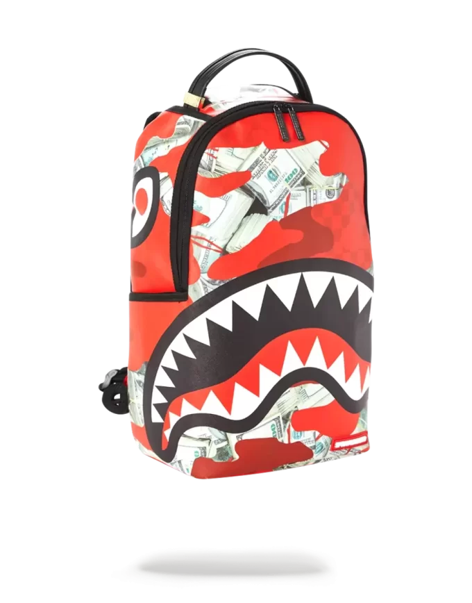 RUCKSACK MIT MONEY-TARNMO-MODE (ROT)
