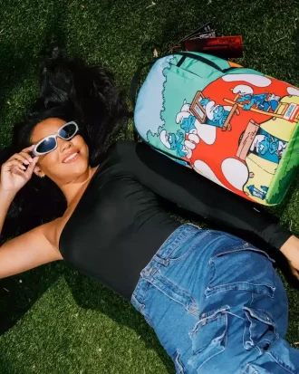 Schlümpfe Pilzdorf-Rucksack