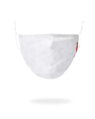 Schneeleoparden-Polyester-Gesichtsmaske