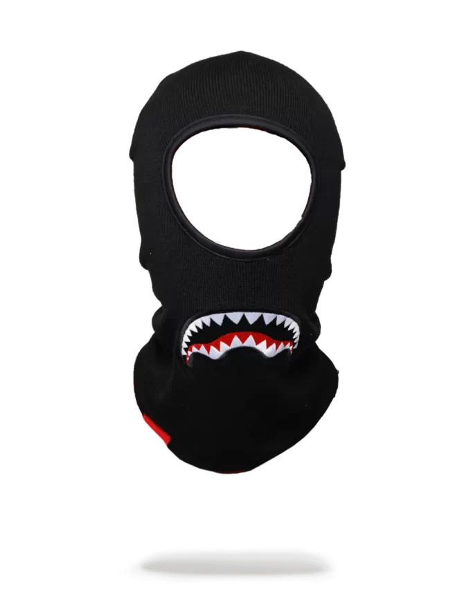 Schwarze Sharkmouth Skimaske