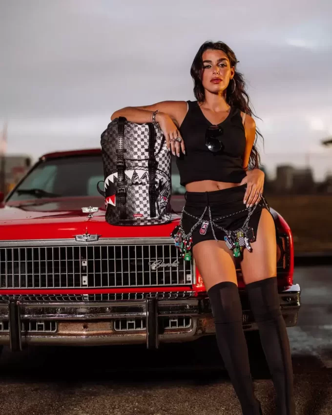 SCRIBBLE DRIBBLE CHECK HILLS RUCKSACK