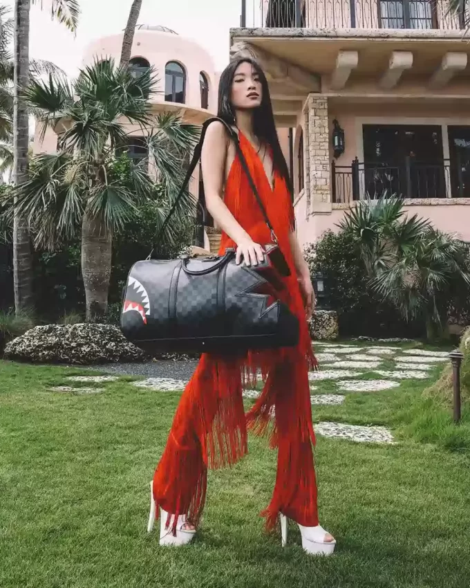 SHARK BITE HAIE IN PARIS GRAUER DUFFLEISCH