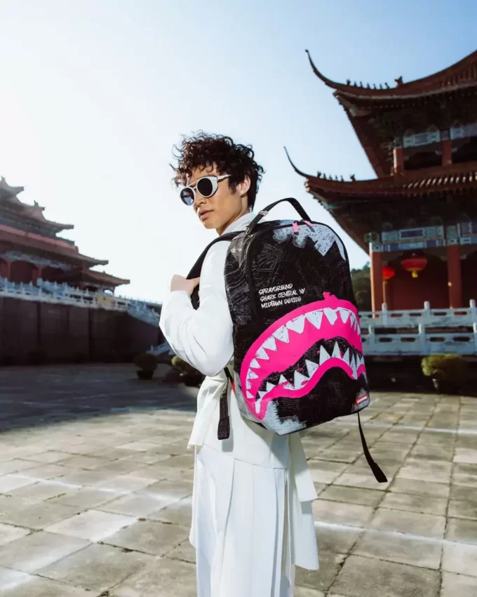 SHARK CENTRAL ACRYLIC ART DLX BAUMWOLLRUCKSACK