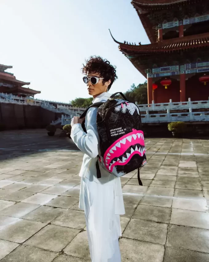 SHARK CENTRAL ACRYLIC ART DLX BAUMWOLLRUCKSACK