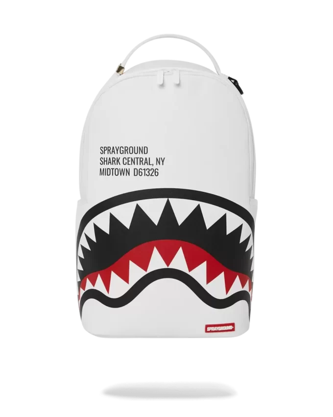 SHARK CENTRAL (WHT) RUCKSACK (DLXV)