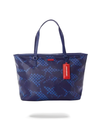 SHARK CHECK (BLAU) TOTE