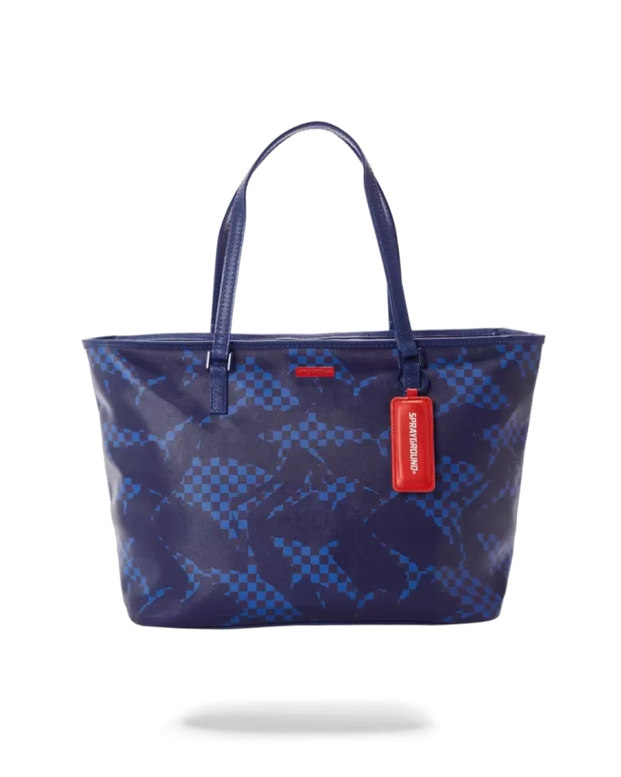SHARK CHECK (BLAU) TOTE
